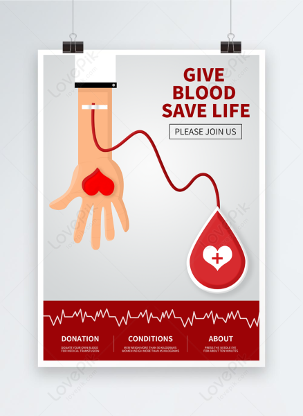 Blood donation poster