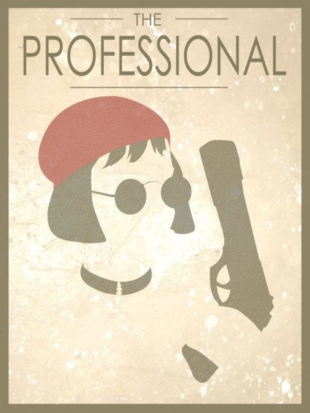 Минималистический плакат к фильму Леон