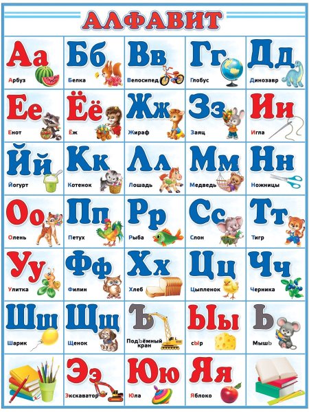Плакат "Азбука" разрезной, а2