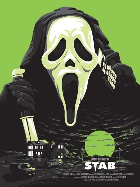 Плакат фильма ужасов крик