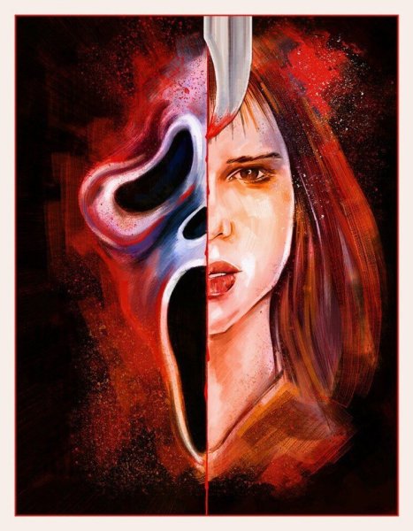 Постеры хоррор фильма крик