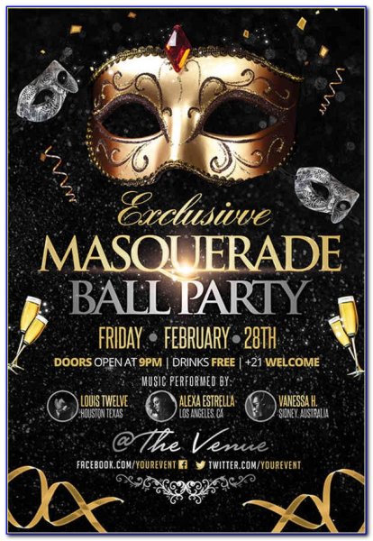 Новогодний бал маскарад афиша