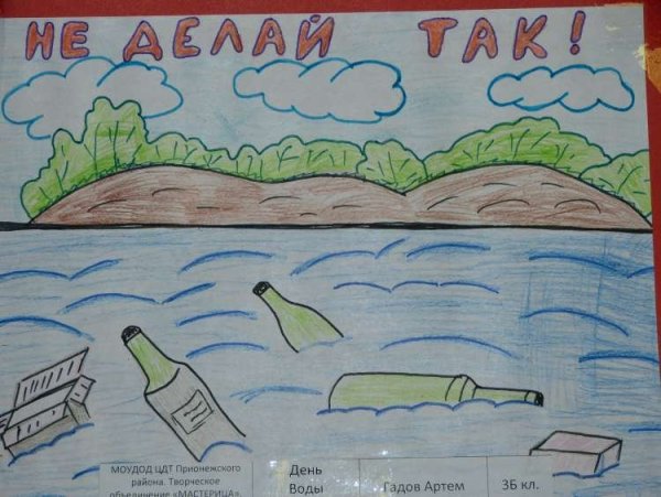 Охрана воды рисунок