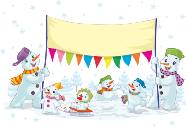 Снеговик плакат