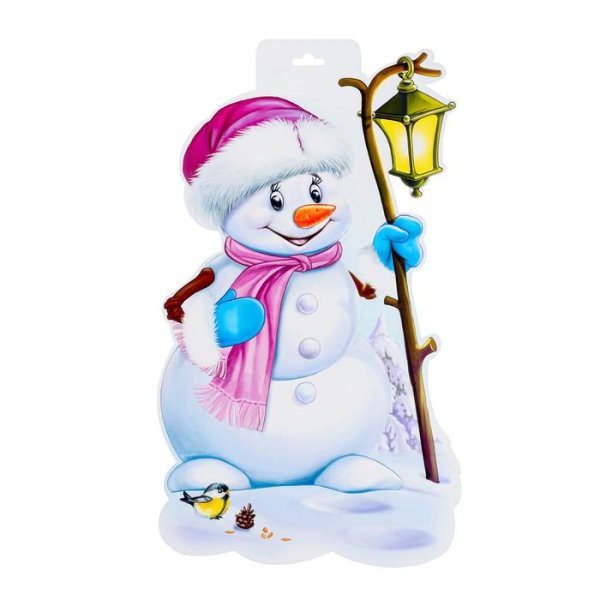 Врубной плакат Снеговик