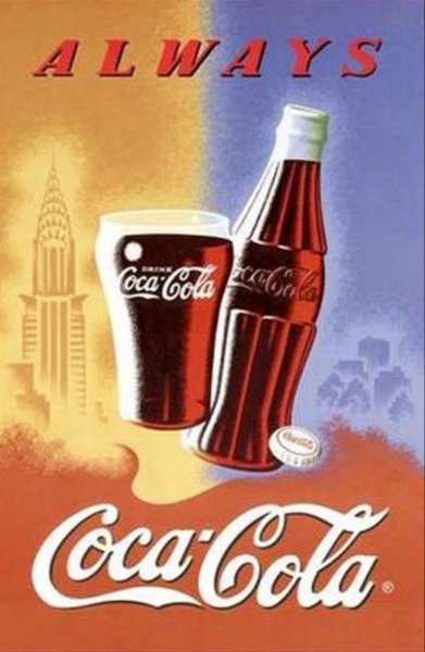 Постер Кока кола ретро