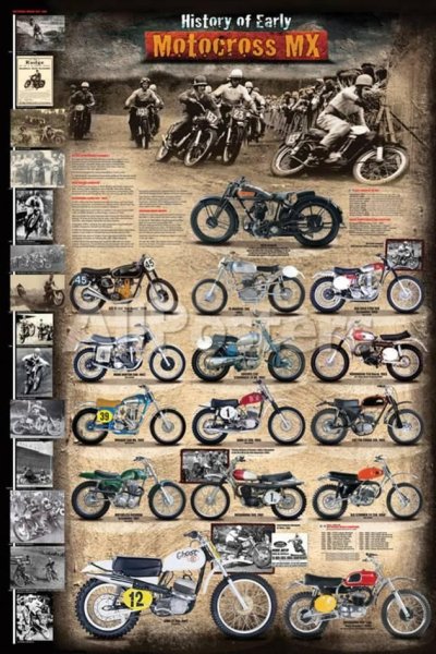 Кроссовый мотоцикл арт