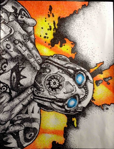 Эскизы татуировок в стиле Графика бордерлендс