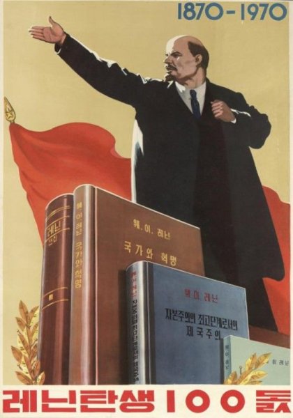 КНДР Ленин плакат