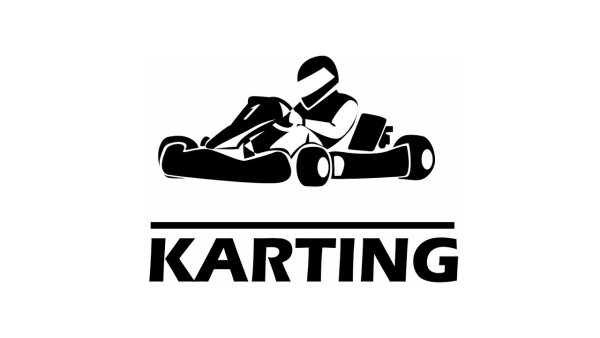 Картинг на белом фоне