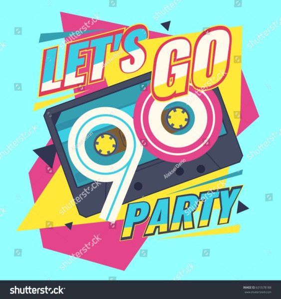 Плакаты в стиле 90