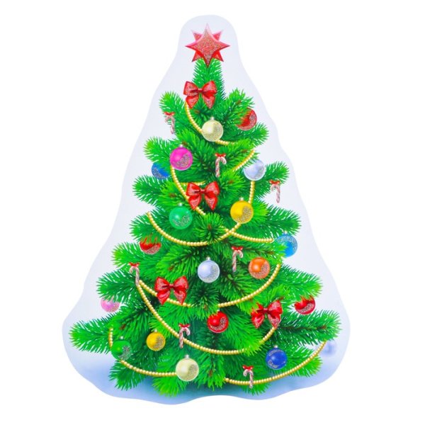 Плакат елка с шарами