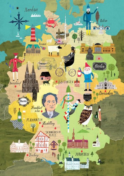 Карта животных мира