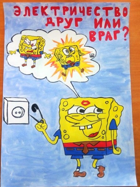 Плакат на тему электричество