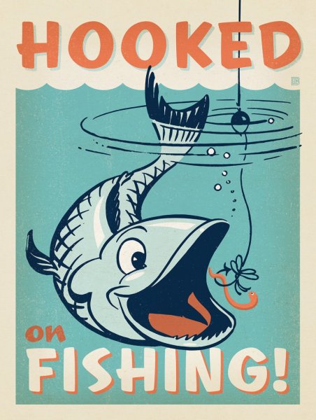 Советские плакаты про рыбу