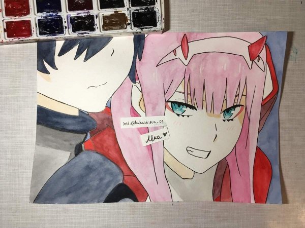 Аниме рисунки для срисовки 002