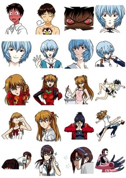 Наклейки Евангелион