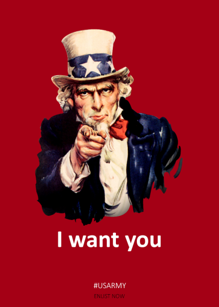 I want you плакат