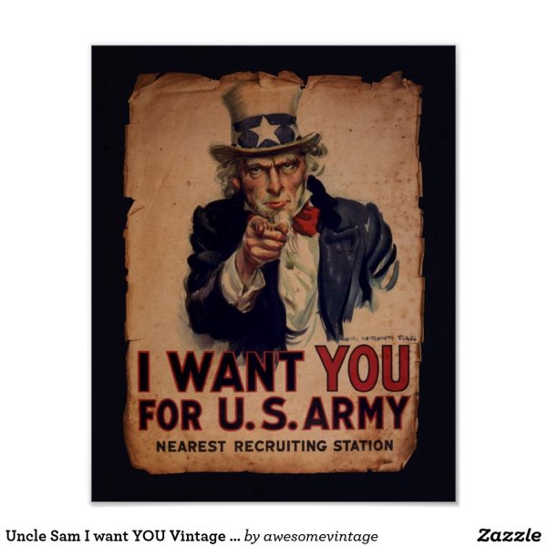 Дядя Сэм плакат оригинал