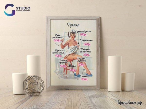 Плакаты для мастера депиляции