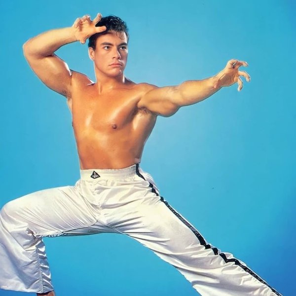 Нарисованный Жан Клод Ван Дамм