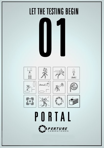 Портал игра Постер