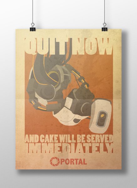 Плакаты портал 2