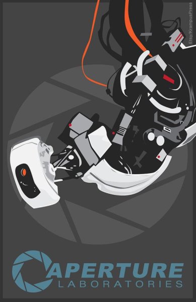 Плакаты из портала 2