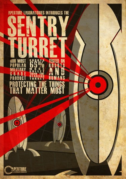 Aperture Science плакаты