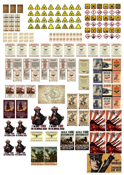 Постеры Warhammer 40000 Imperial Guard Art