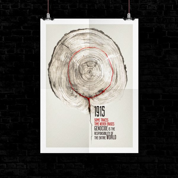Плакат на тему геноцид