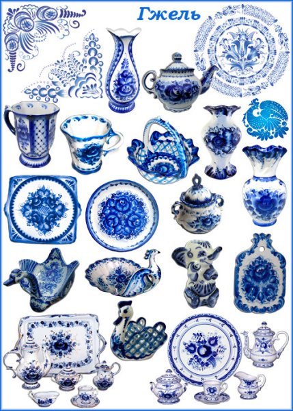 Гжель плакат