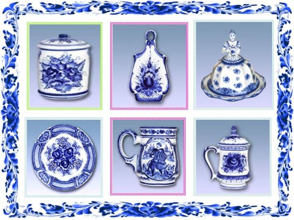 Гжель плакат