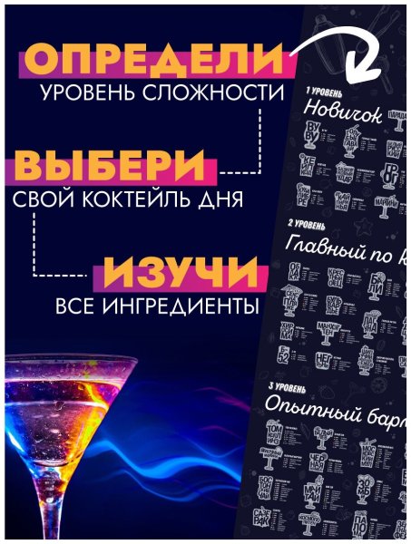 Скретч-Постер 100 напитков