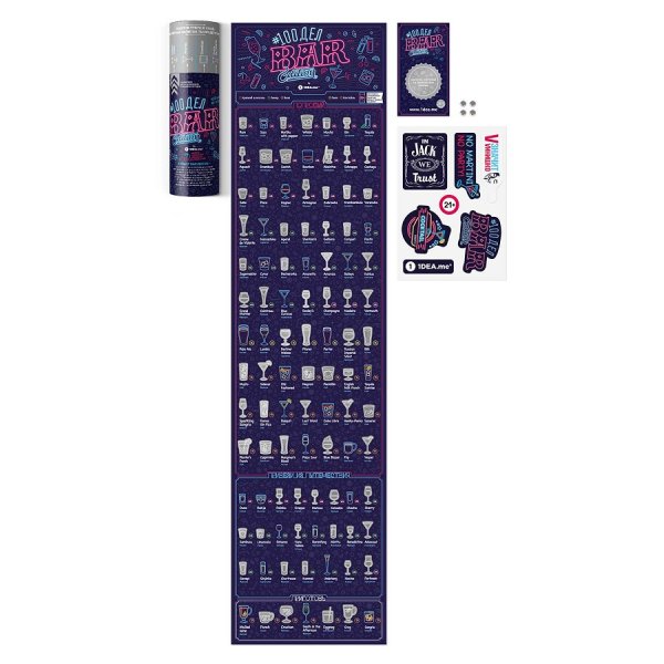 Скретч-Постер 100 напитков