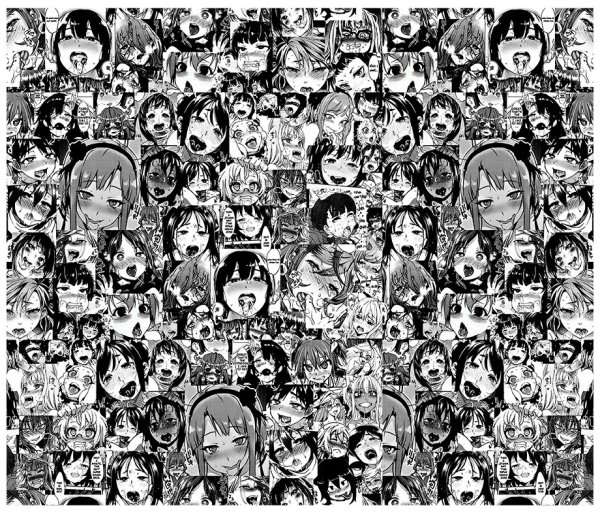 Аниме плакат ахегао