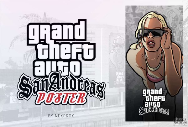 Grand Theft auto San Andreas плакат