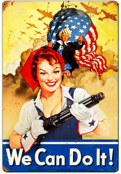 Клепальщица Рози плакат