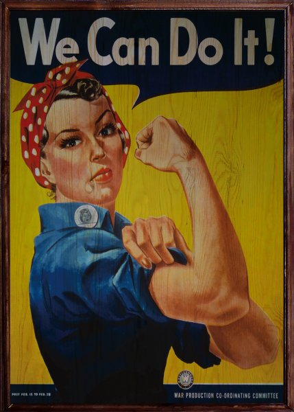 Клепальщица Рози плакат