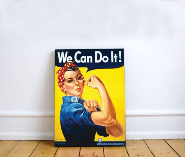 Клепальщица Рози плакат