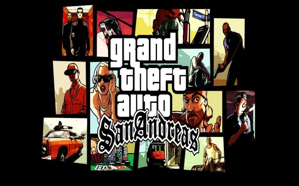 Grand Theft auto San Andreas обложка игры