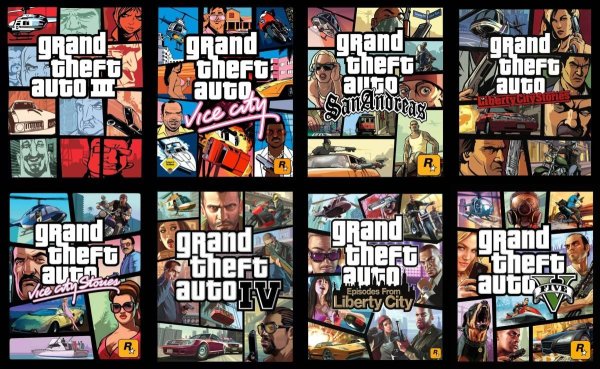 Grand Theft auto серия игр Постер