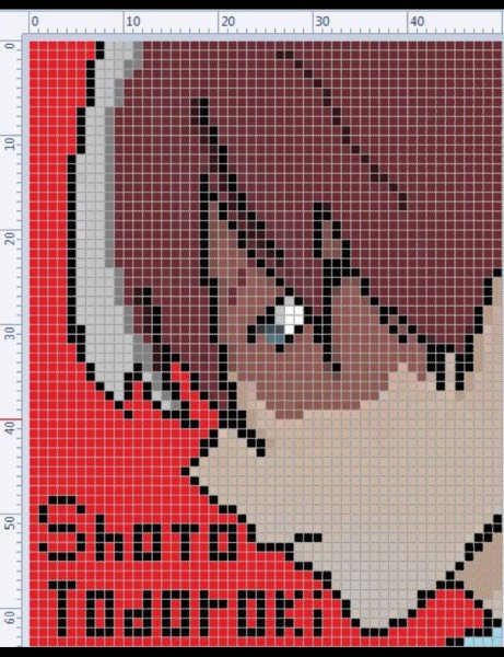 Схемы для вышивания крестиком аниме