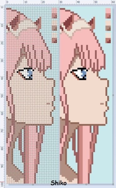 Пиксель арт аниме моя геройская Академия