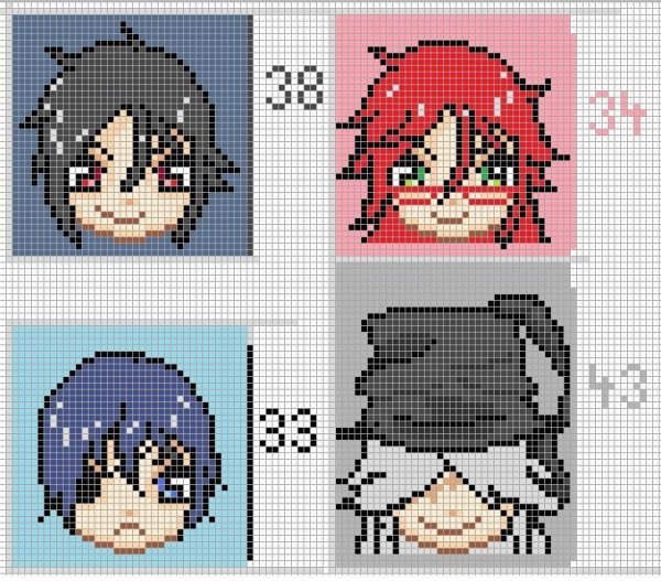 Схема фенечки аниме атака титанов