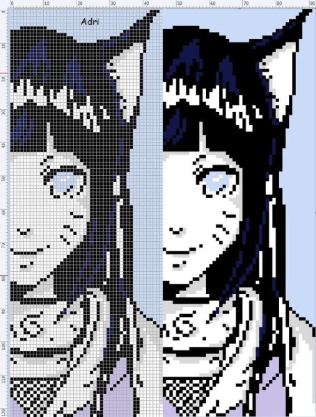 Схемы для вышивания крестиком аниме