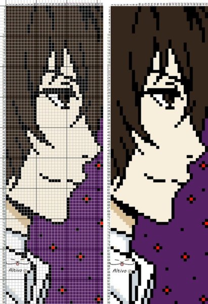 Аниме схемы для фенечек Геншин