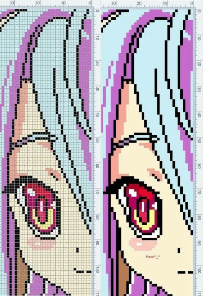 Вышивка крестом аниме Хисока