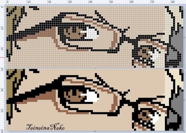 Вышивка крестом аниме персонажей