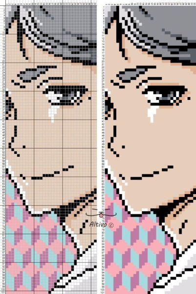 Аниме из бисера схемы